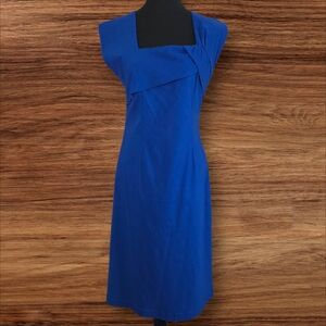 Bettie Page Royal Blue Wiggle Midi Dress Size XL